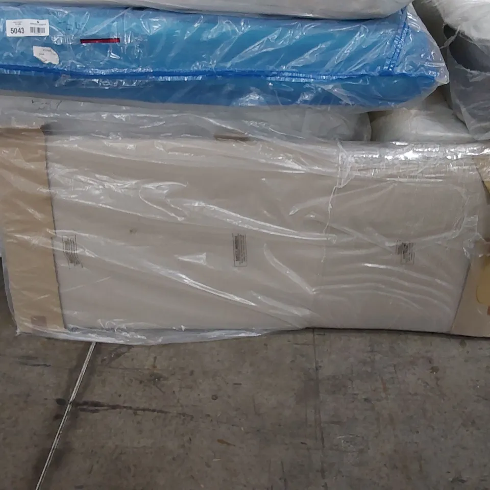 BAGGED PARIS 150CM UPHOLSTERED HEADBOARD - SANDSTONE