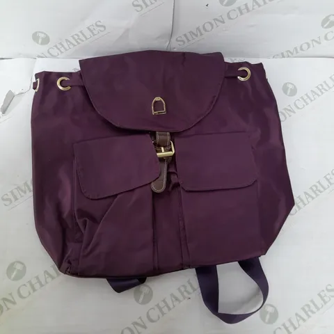 HOUSE OF BRAUR NYLON RUCKSACK IN PURPLE