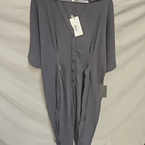 ELEVEN LOVES BECCA CHEESECLOTH JUMPSUIT IN BLACK SIZE 10