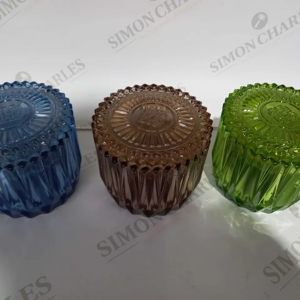 OUTLET BY HARRY SLATKIN SET OF 3 AFTERNOON TEA 3 WICK CANDLES