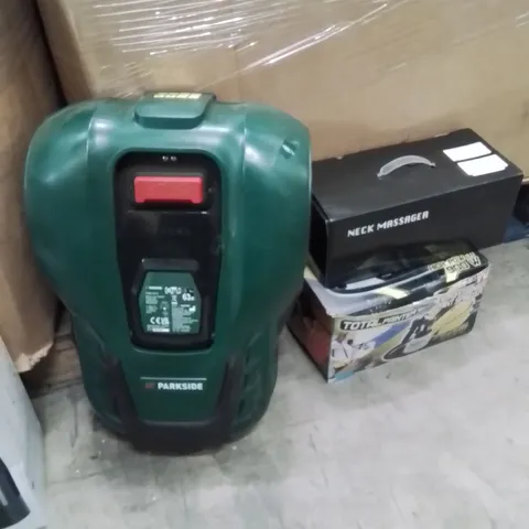 PALLET CONTAINING A LARGE QUANTITY OF ELECTRICAL PRODUCTS TO INCLUDE;LAWN MOWER,PAINT SPRAYER,NECK MASSAGER 