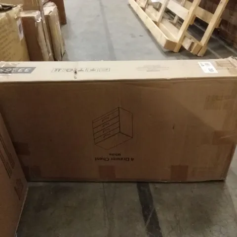 BOXED VIDA 4 DRAWER CHEST - WHITE (1 BOX)