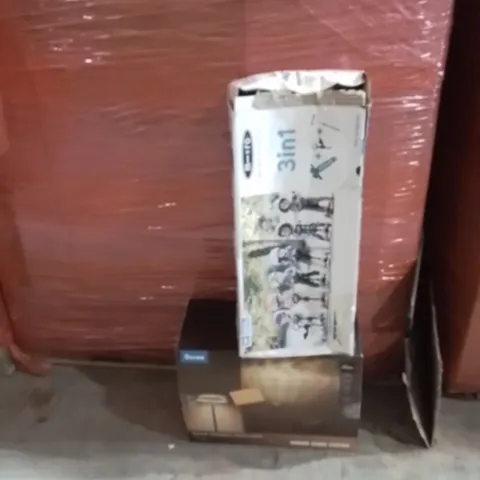 PALLET OF ASSORTED HOUSEHOLD GOODS AND PRODUCTS TO INCLUDE;BALANCE BIKE,GOVEE LIGHT