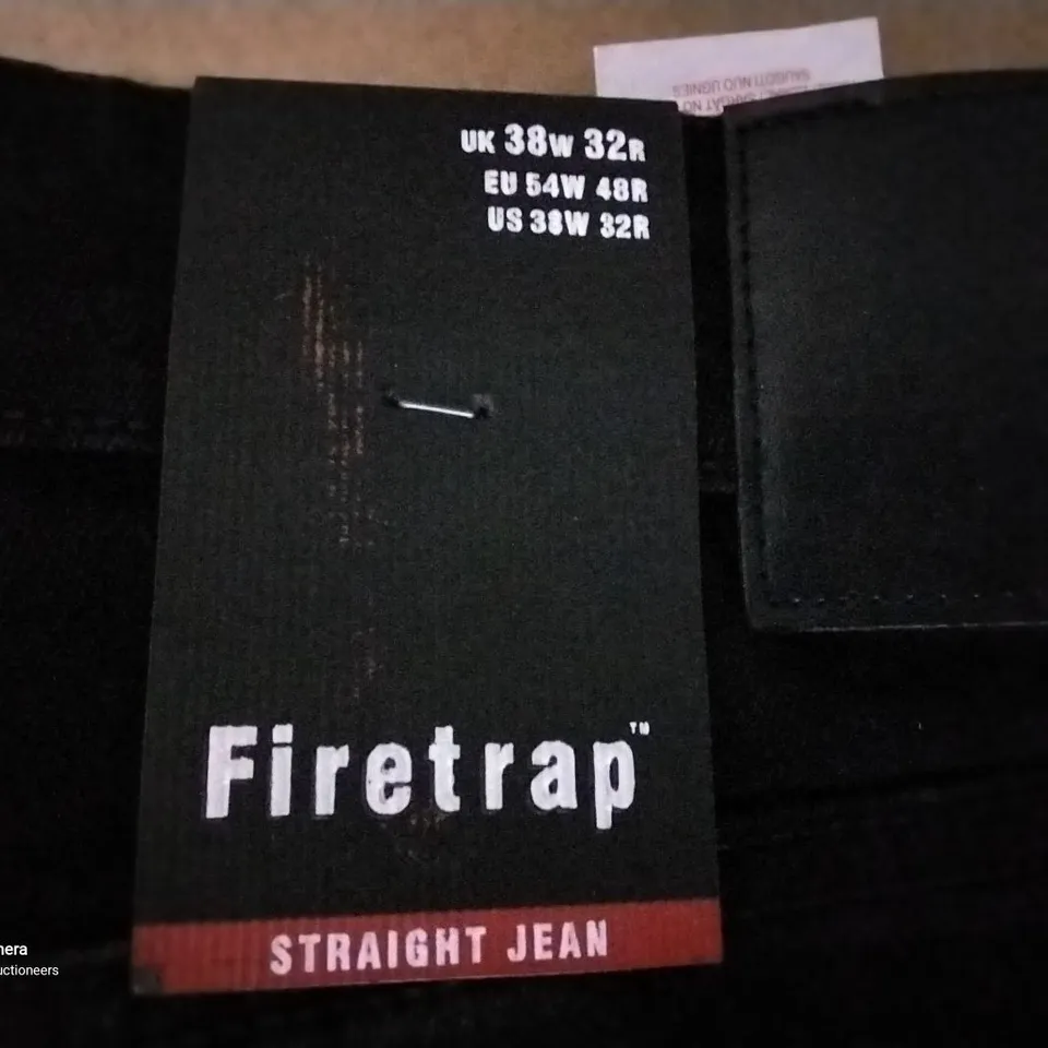 PAIR MANS FIRETRAP BLACK JEANS W38 L32