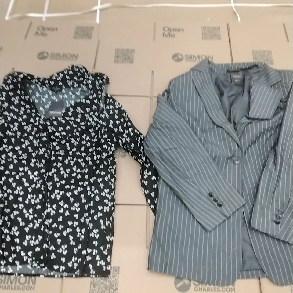 PALLET OF BRAND NEW WOMENS QUALITY DESIGNER CLOTHES APPROXIMATELY 130 TO INCLUDE; BLAZERS, SHIRTS, TOPS, SKIRTS ETC