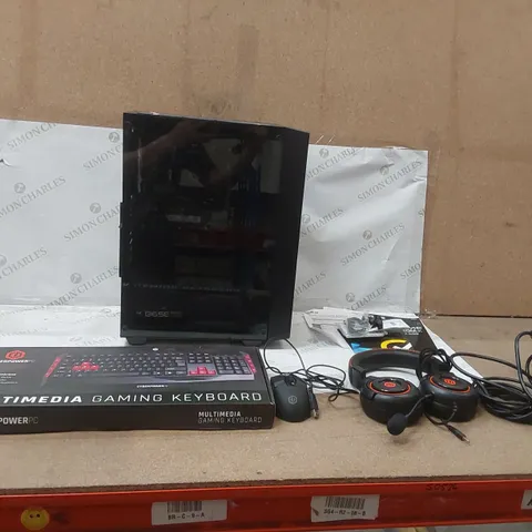 BOXED CYBERPOWER PC EURUS GAMING PC (NO GRAPHICS CARD) WITH KEYBOARD, MOUSE, HEADSET ECT