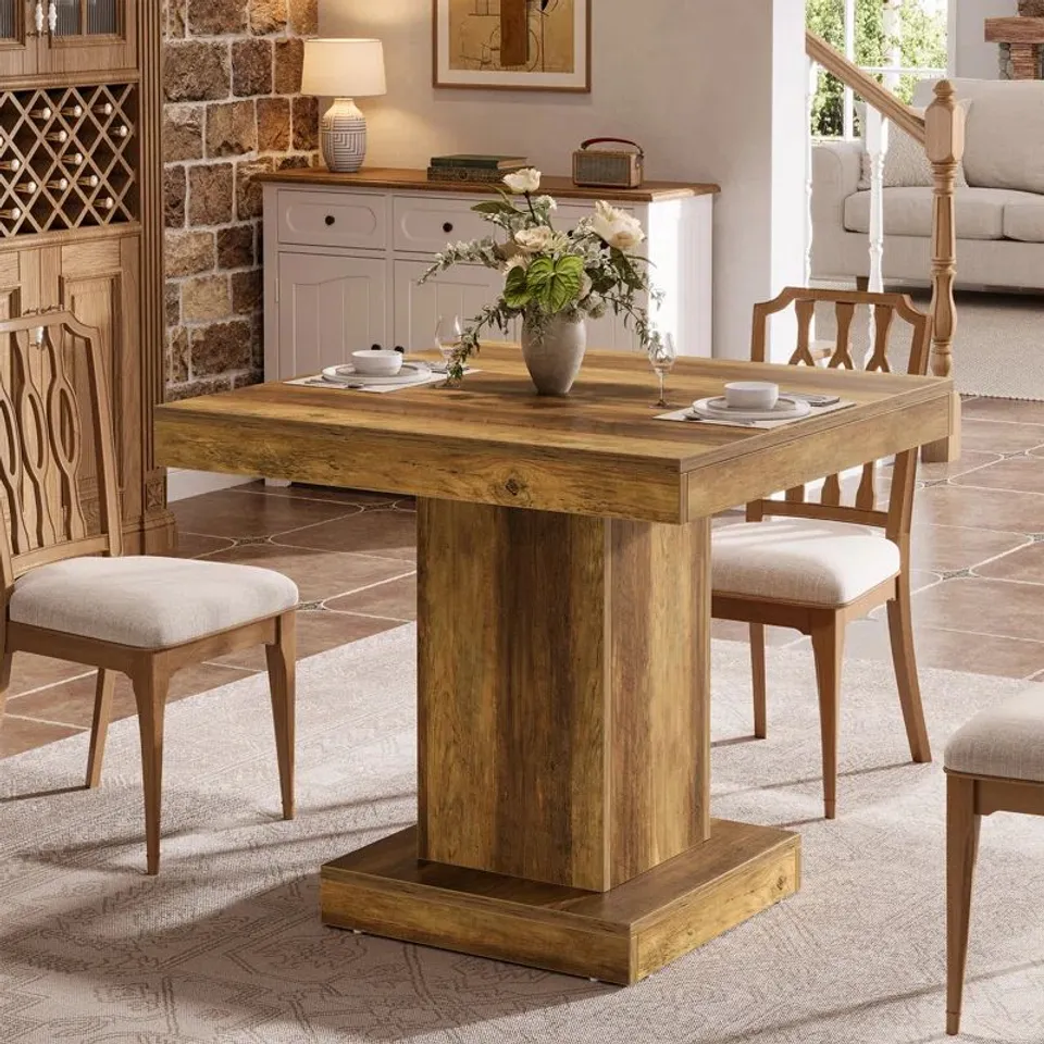 BOXED SQUARE 80cm L x 80cm W DINING TABLE (1 BOX)