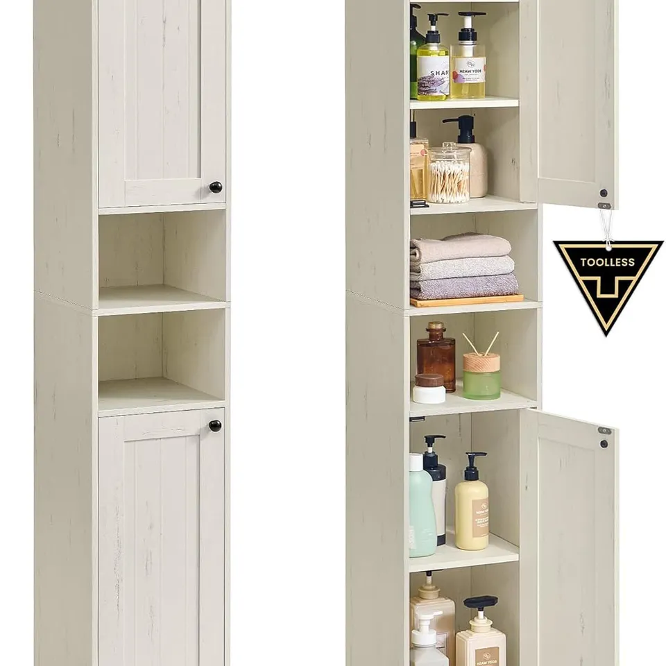 BOXED SONGMICS HOME SLIM TALL BATHROOM FLOOR STORAGE CABINET