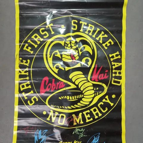 COBRA KAI CAST SIGNED POSTER