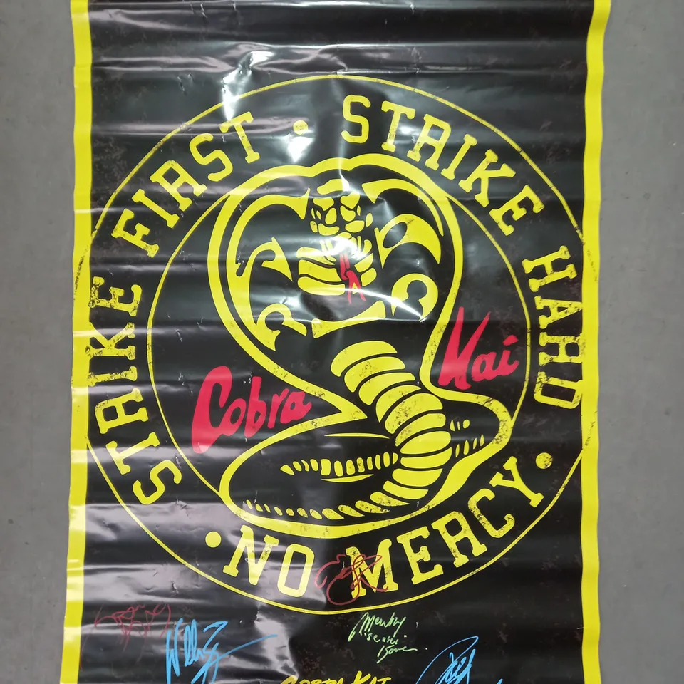 COBRA KAI CAST SIGNED POSTER