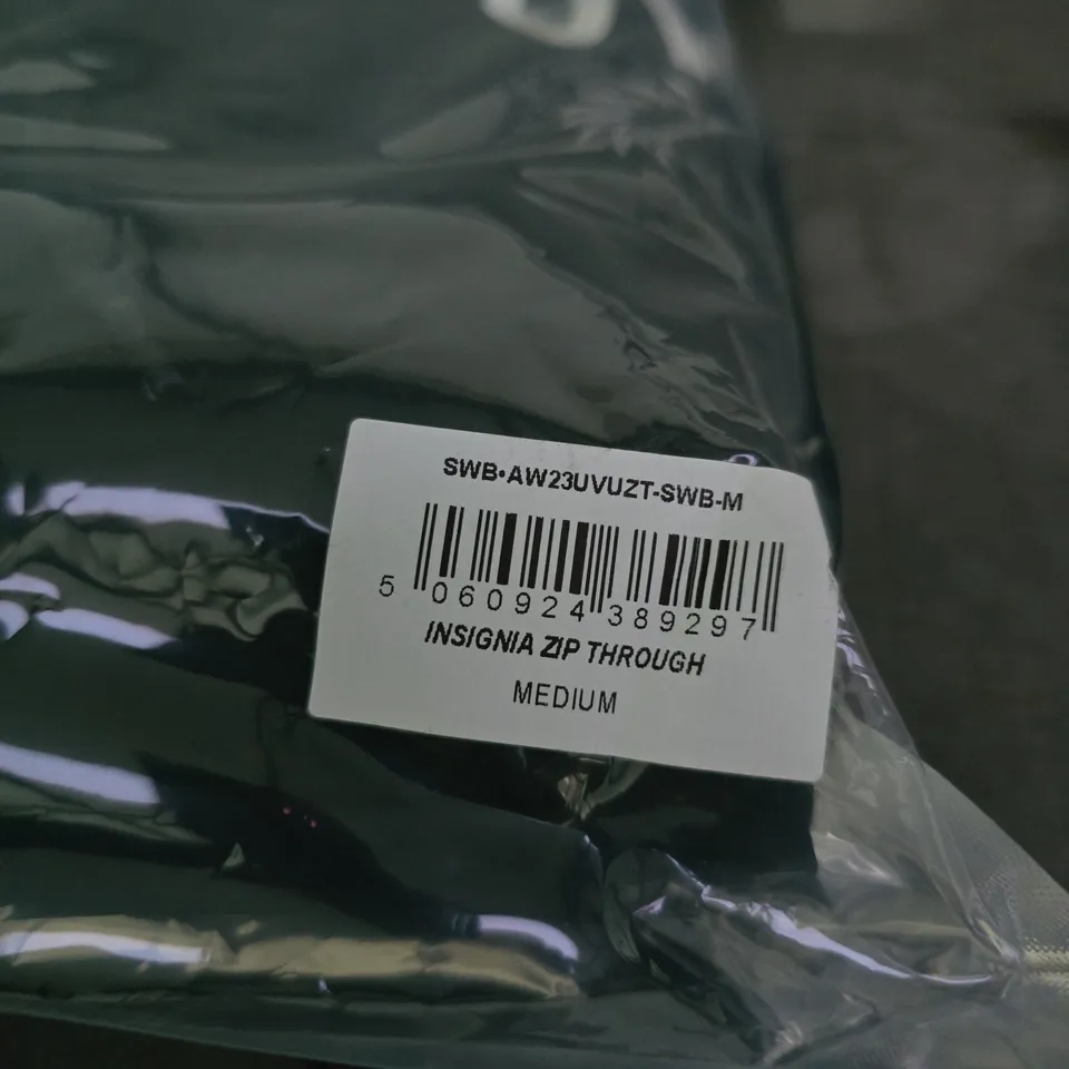 BAGGED UVU INSIGNIA ZIP THROUGH HOODIE - SIZE M 