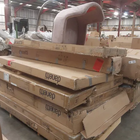 PALLET CONTAINING A LARGE QUANTITY OF ASSORTED DANETTI FURNITURE PARTS