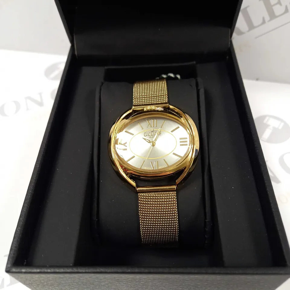 BOXED GAMAGES LADIES RINGLET WATCH, COLOUR: GOLD  RRP £600