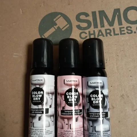 BOX OF APPROXIMATELY 20 ASSORTED MATRIX BLOW DRY TEMP COLOUR 