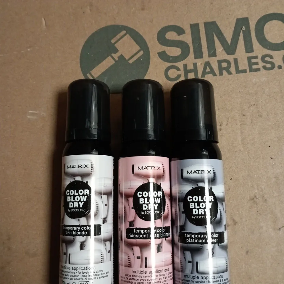 BOX OF APPROXIMATELY 20 ASSORTED MATRIX BLOW DRY TEMP COLOUR 