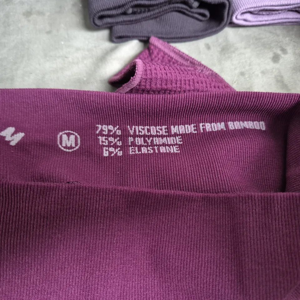 BAM BAMBOO KNICKERS – 4-PACK, MIXED PURPLE TONES, SIZE M 
