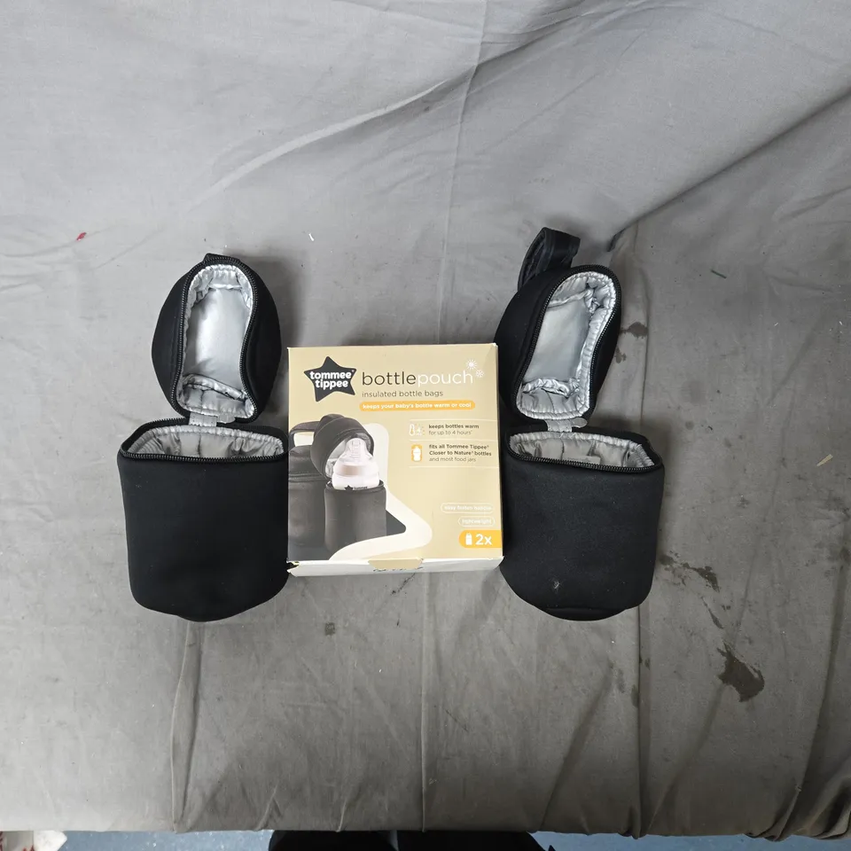 TOMMEE TIPPEE INSULATED BOTTLE POUCH – 2 PACK (BLACK)