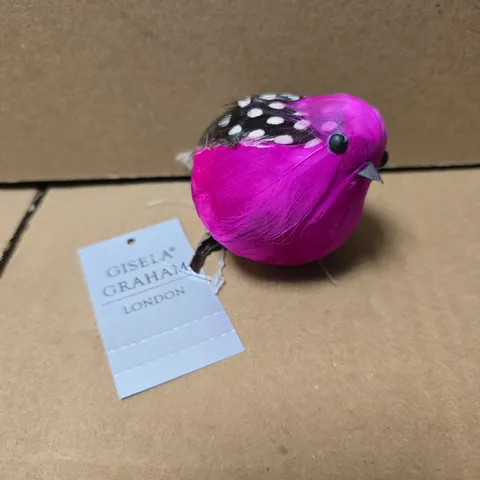 BOX OF APPROXIMATELY 10 GISELA GRAHAM CLIP-ON ROUND BIRD DECORATIONS 