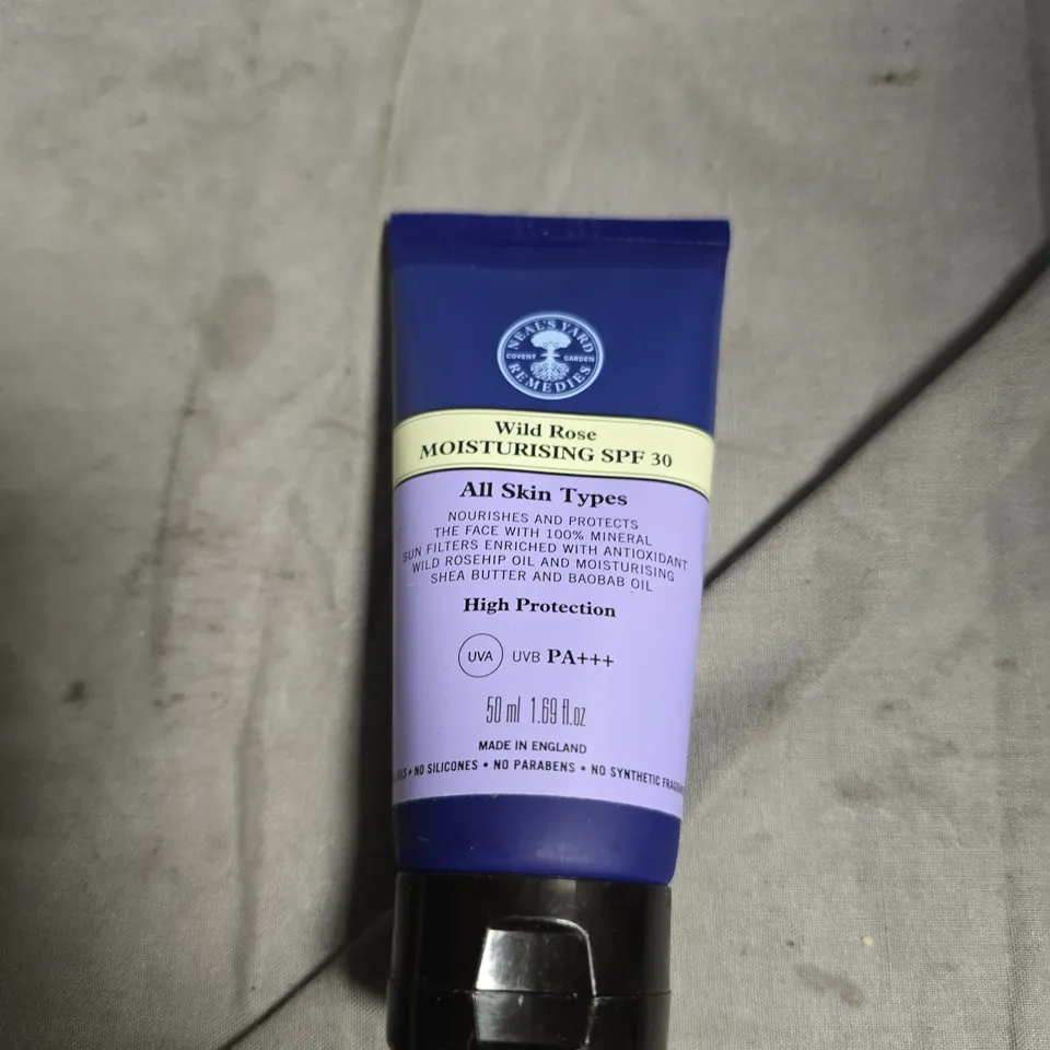 NEAL'S YARD REMEDIES WILD ROSE MOISTURISING SPF 30 – ALL SKIN TYPES, 50 ML