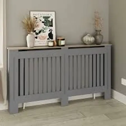 BOXED LONGSLOW RADIATOR COVER - LARGE, GREY