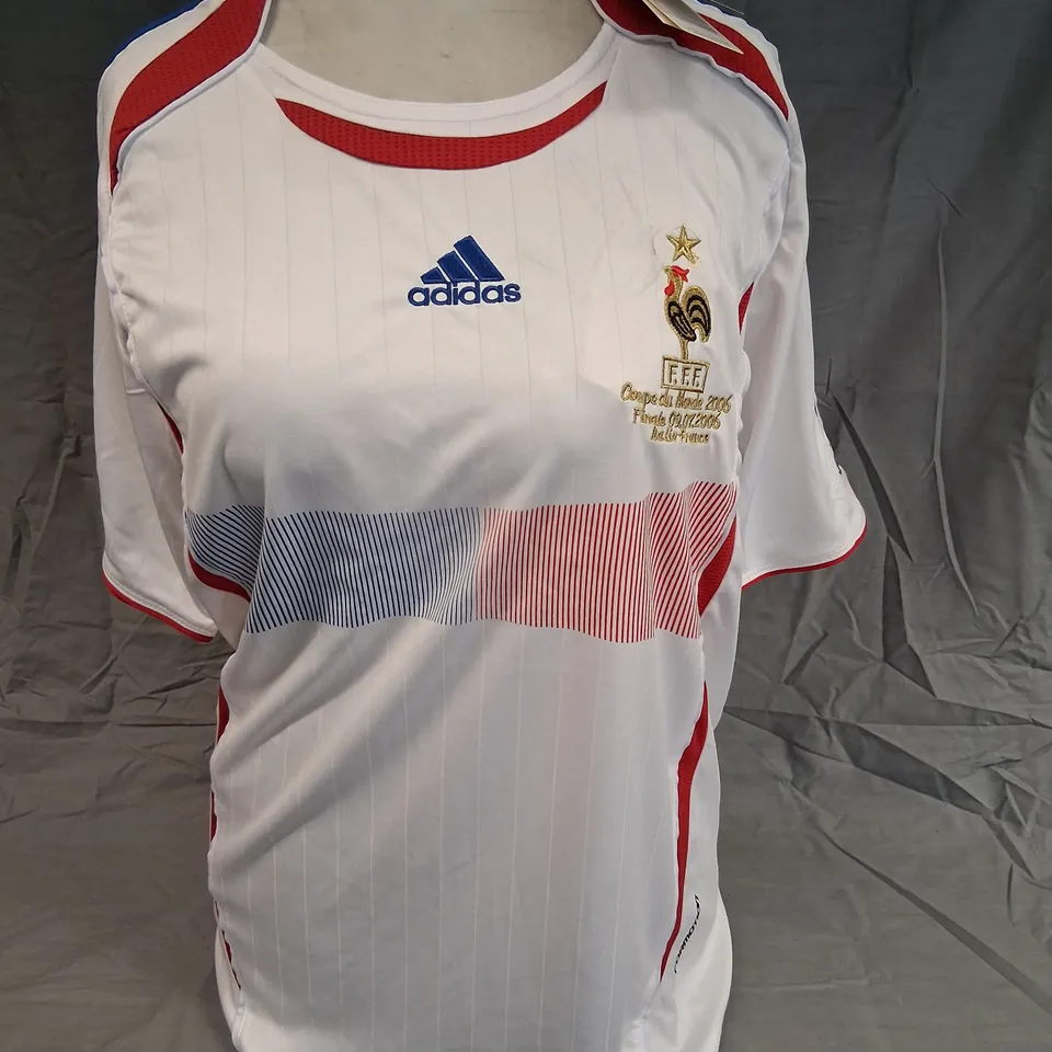 FRANCE FOOTBALL FEDERATION ADIDAS M 2006 WORLD CUP FINAL REPRODUCTION JERSEY