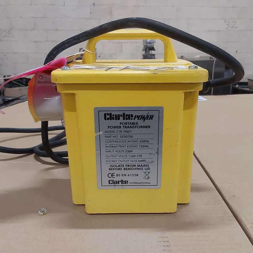 CLARKE POWER PORTABLE POWER TRANSFORMER 