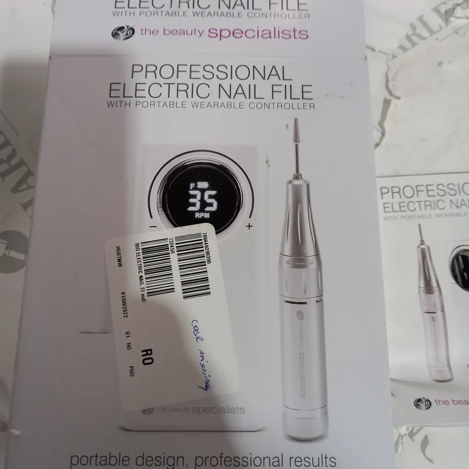 BOXED PROFESSIONAL ELECTRIC NAIL FILE