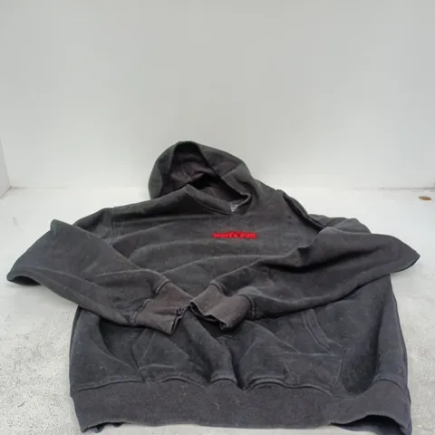 WHITE FOX "WITH LOVE" MEDIUM/LARGE BLACK HOODIE GRAPHIC ON REVERSE
