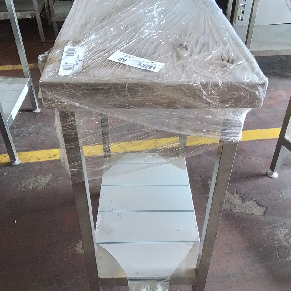 STAINLESS STEEL INDUSTRIAL CATERING WORKTOP/COUNTER