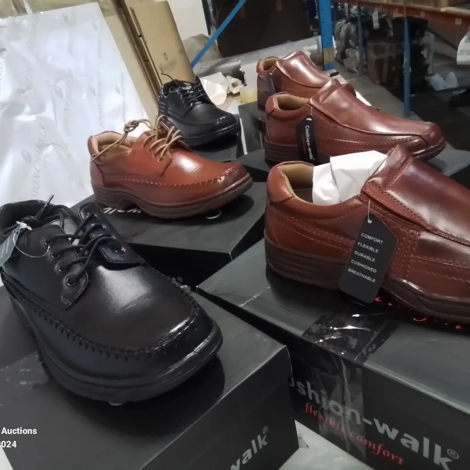 SELECTION OF BOXED CUSHION-WALK LEATHER SHOES, (STYLES, COLOURS AND SIZES VARY)