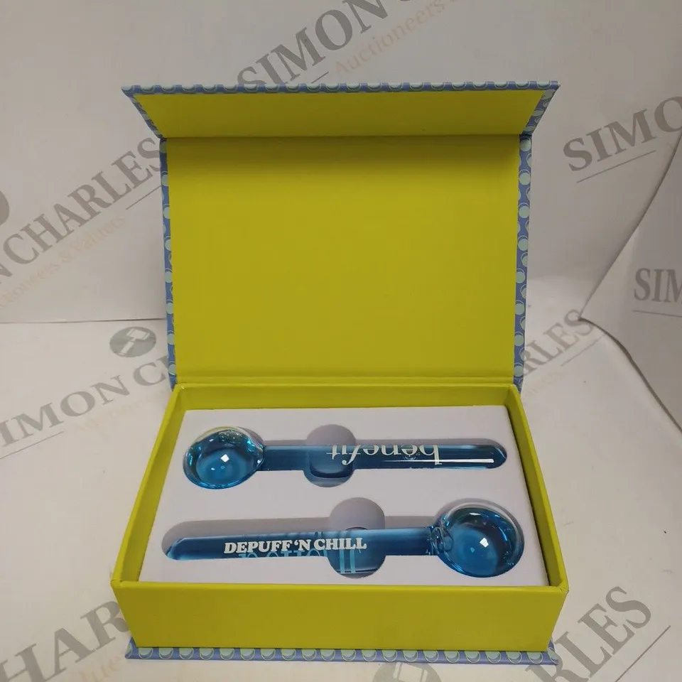 BOXED BENEFIT DEPUFF 'N CHILL ICE GLOBE FACIAL MASSAGER 