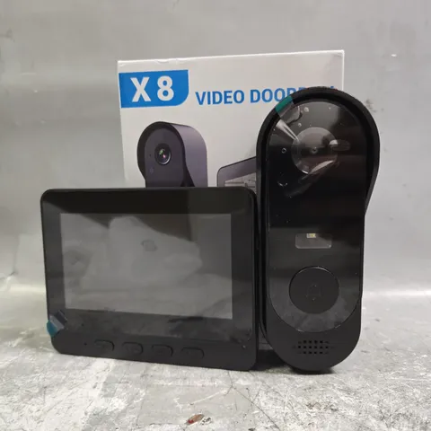 X8 WIRELESS VIDEO DOORBELL WITH MONITOR