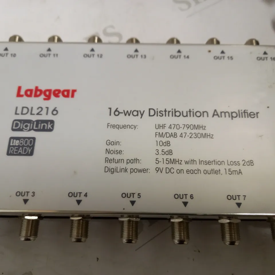 UNBOXED LABGEAR 16-WAY DISTRIBUTION AMPLIFIER - LDL216