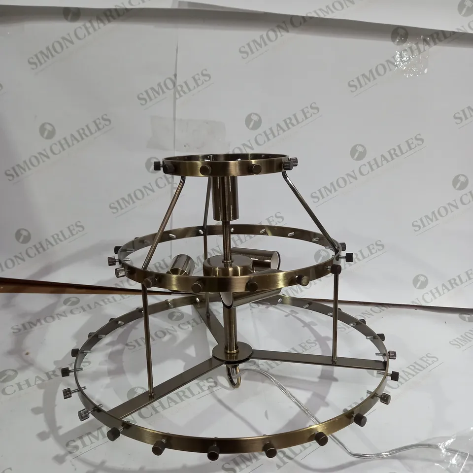 VINTAGE GLASS CEILING LIGHTNIN BRONZE