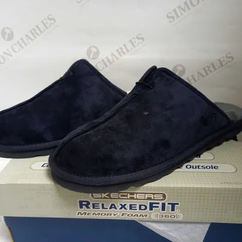 SKECHERS MEN'S RENTEN PALCO SLIPPER NAVY UK 10
