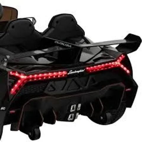 BOXED LAMBORGHINI VENENO CHILDREN'S  ELECTRIC RIDE-ON - BLACK