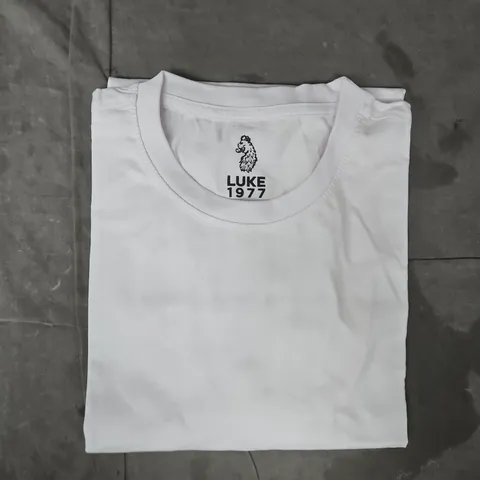 LUKE 1977 FLOYD SHORT SLEEVE T-SHIRT IN WHITE SIZE LARGE