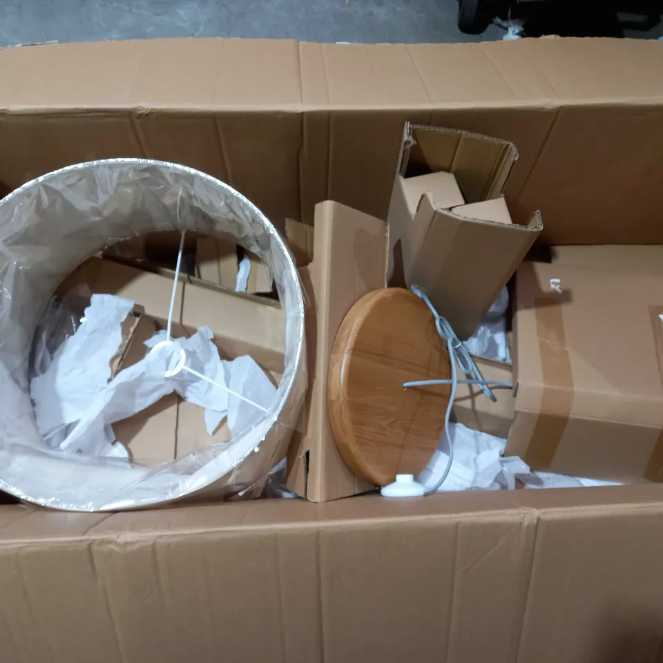 JOHN LEWIS TWIRL FLOOR LAMP, OAK [COLLECTION ONLY]