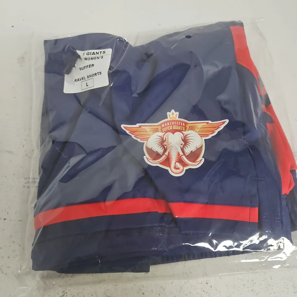 MANCHESTER GIANTS WOMEN'S SHORTS – SIZE L