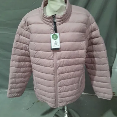TOG24 WOMENS GIBSOB QUILTED JACKET PINK SIZE 16