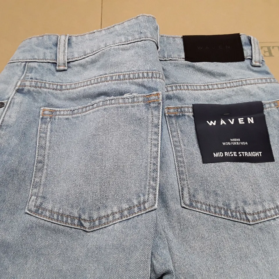 SEVEN MID RISE STRAIGHT JEANS - W26 UK8