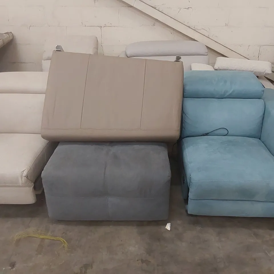 LARGE ASSORTMENT OF INCOMPLETE QUALITY DESIGNER ITALIAN MADE SOFA PARTS, PIECES AND ACCESSORIES 