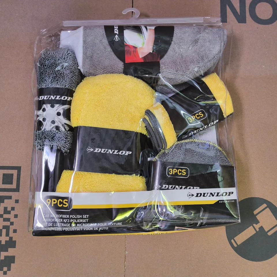 DUNLOP CAR MICROFIBER POLISH SET
