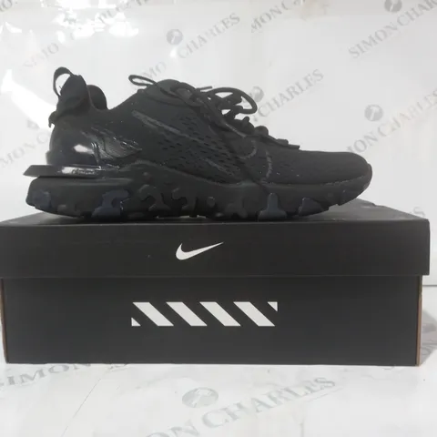 BOXED PAIR OF NIKE REACT VISION SHOES IN BLACK UK SIZE 8.5