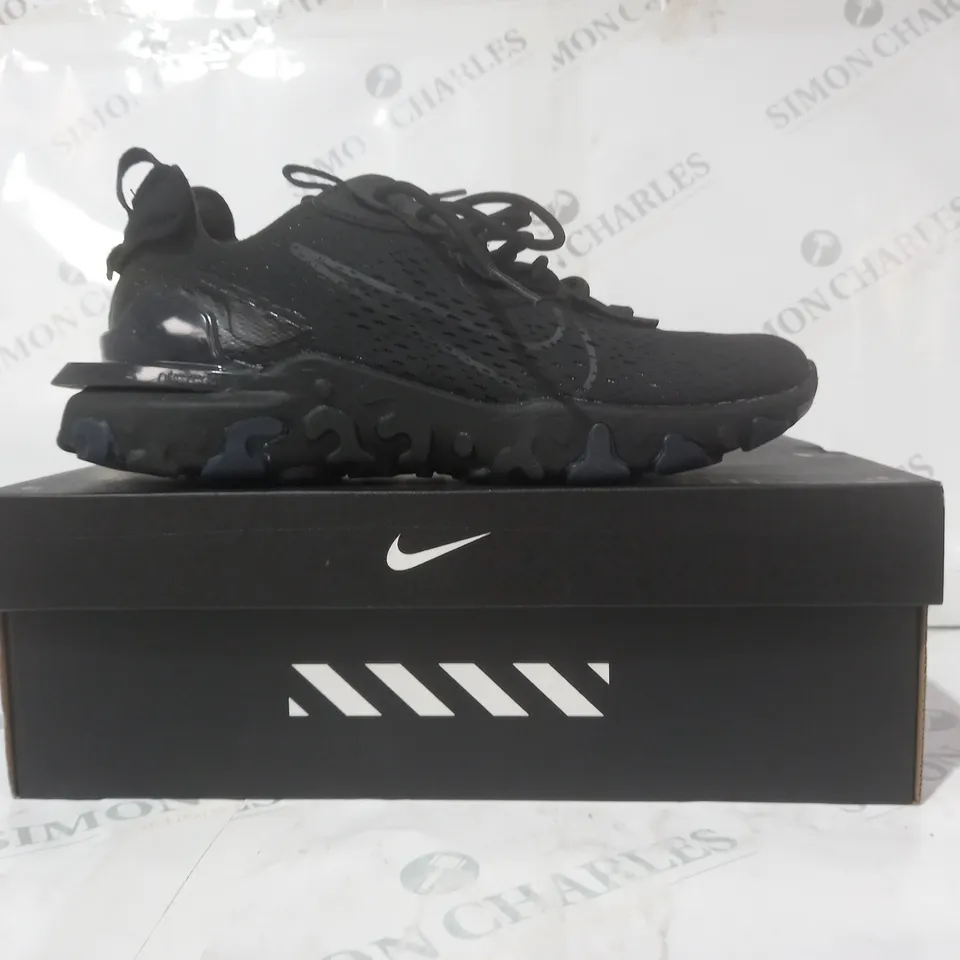 BOXED PAIR OF NIKE REACT VISION SHOES IN BLACK UK SIZE 8.5