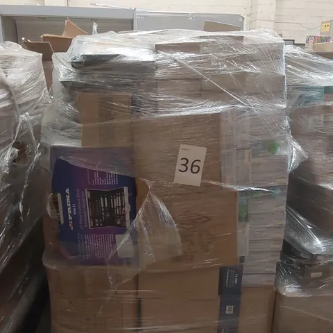 PALLET TO CONTAINING A VERY LARGE QUANTITY OF ASSORTED ITEMS INCLUDING: RUBBER DUCKS, VACUUM BAG HANGERS, 21 PIECE BBQ UTENSILS SETS, STANLEY PAINTING KITS ECT