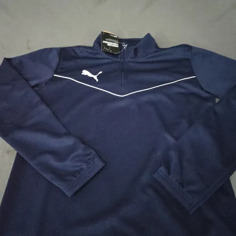 PUMA LOGO 1/4 ZIP JACKET SIZE SMALL