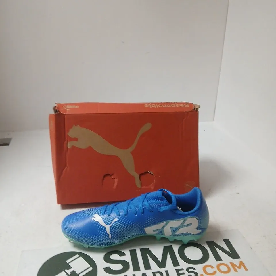 PUMA FUTURE 7 PLAY MG FOOTBALL BOOTS – HYPERLINK BLUE-MINT, UK 6.5 (EU 40)
