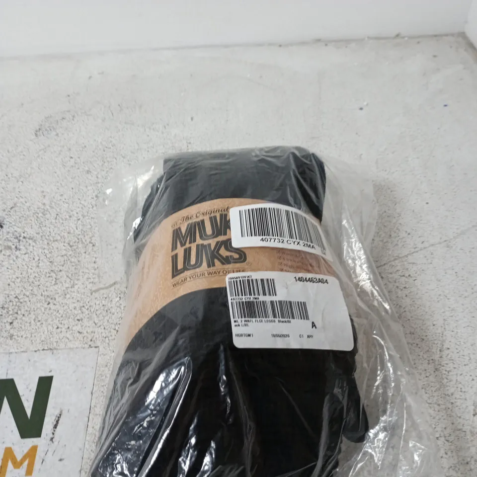 MUK LUK WAFFLE FLEECE LEGGINGS - SIZE L/XL