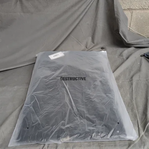 DESTRUCTIVE BOUCLE ZIP HOODIE BLACK MEDIUM 